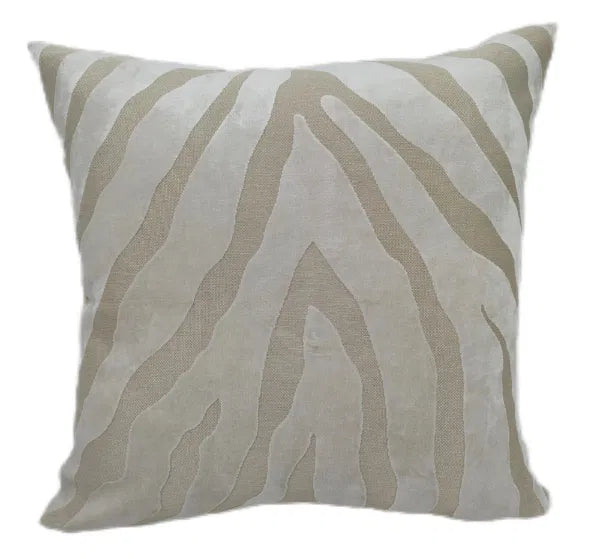 Malini Paul Moneypenny Zebedeedodah Ivory Velvet Cushions