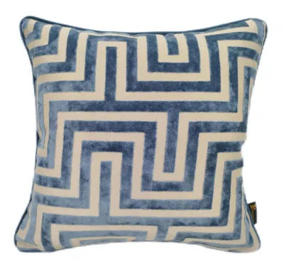 Malini Paul Moneypenny Amazing Blue Velvet Cushions