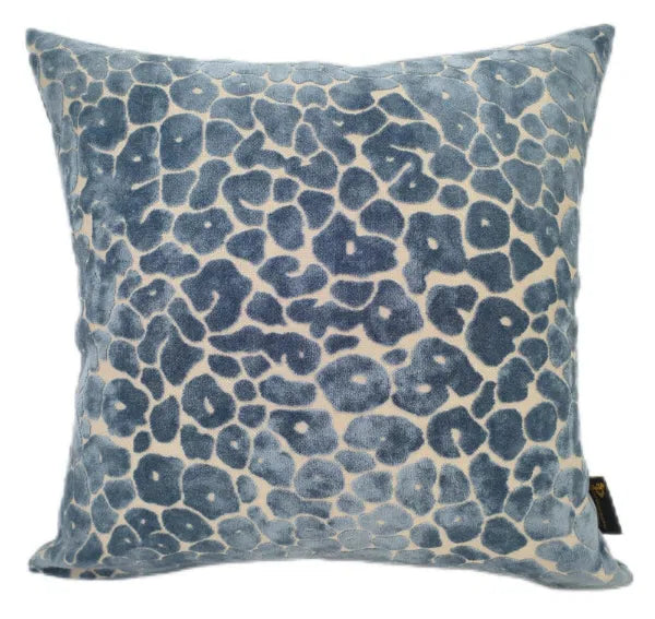 Malini Paul Moneypenny Spot On Blue Velvet Cushions