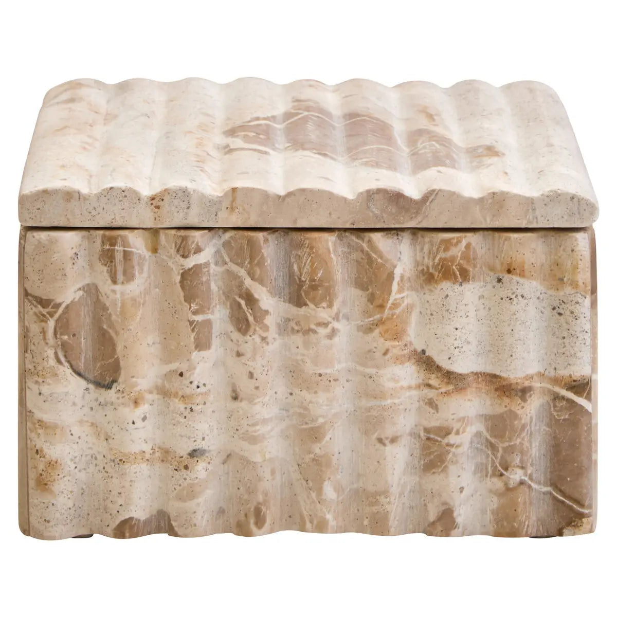 Tides Design Santino Square Chocolate Marble Box