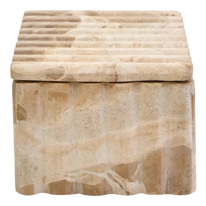 Tides Design Santino Rectangular Chocolate Marble Box