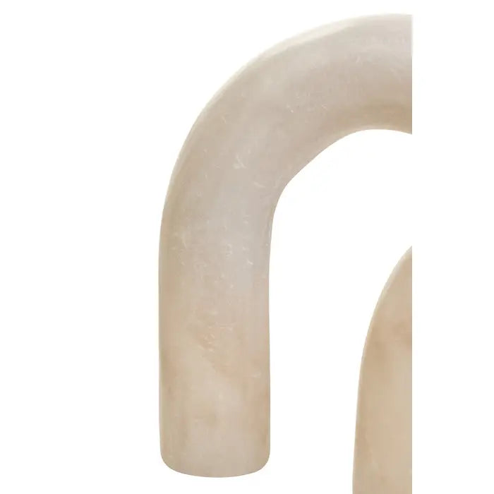 Tides Design Nason White Marble Arch Decor Sculpture