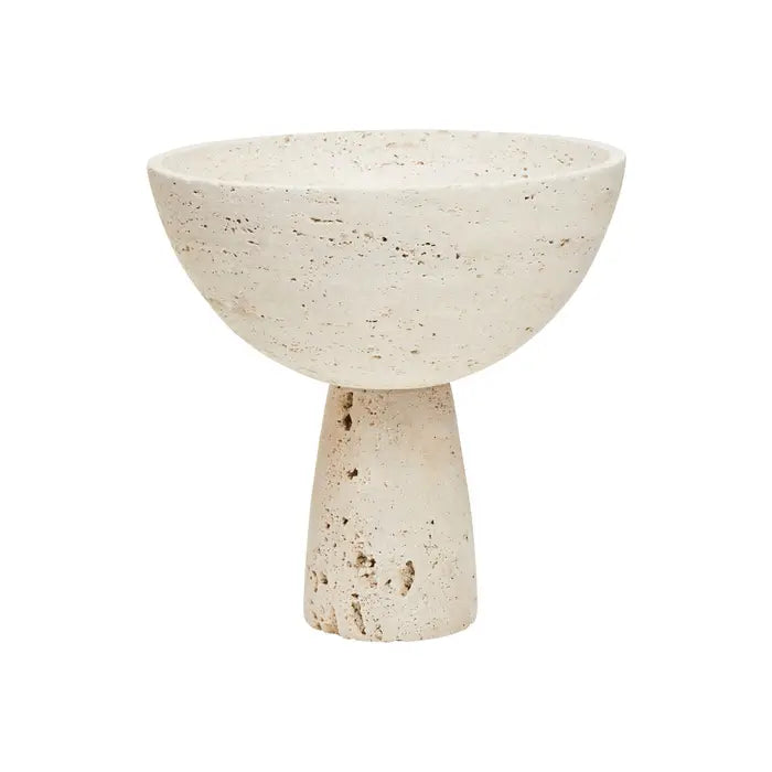 Tides Design Tibor Travertine Pedestal Bowl