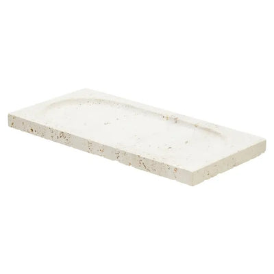 Tides Design Tibor Travertine Rectangular Decorative Tray