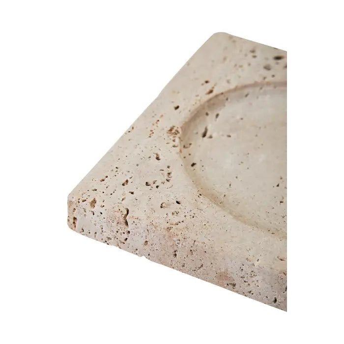 Tides Design Tibor Travertine Rectangular Decorative Tray