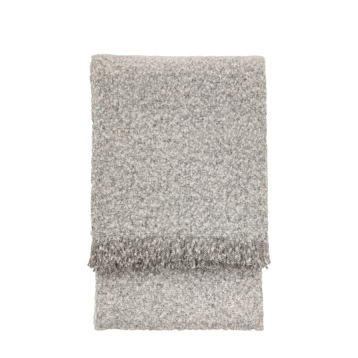 Melange Acrylic Throw Light Grey