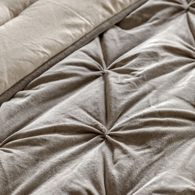 Opulent Velvet Bedspread Neutral