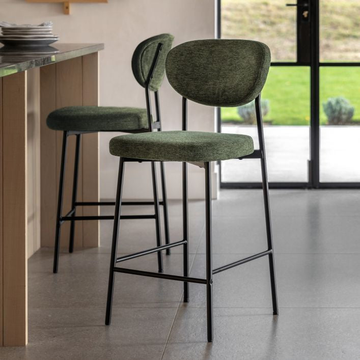 Pair of Oppo Stools Green