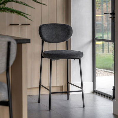 Pair of Oppo Stools Charcoal