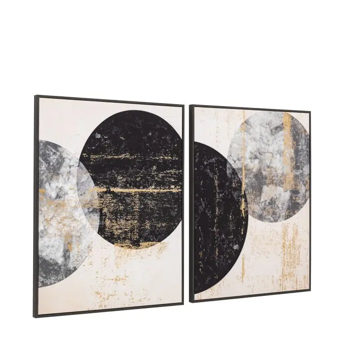 Orbit Framed Canvas Set of 2