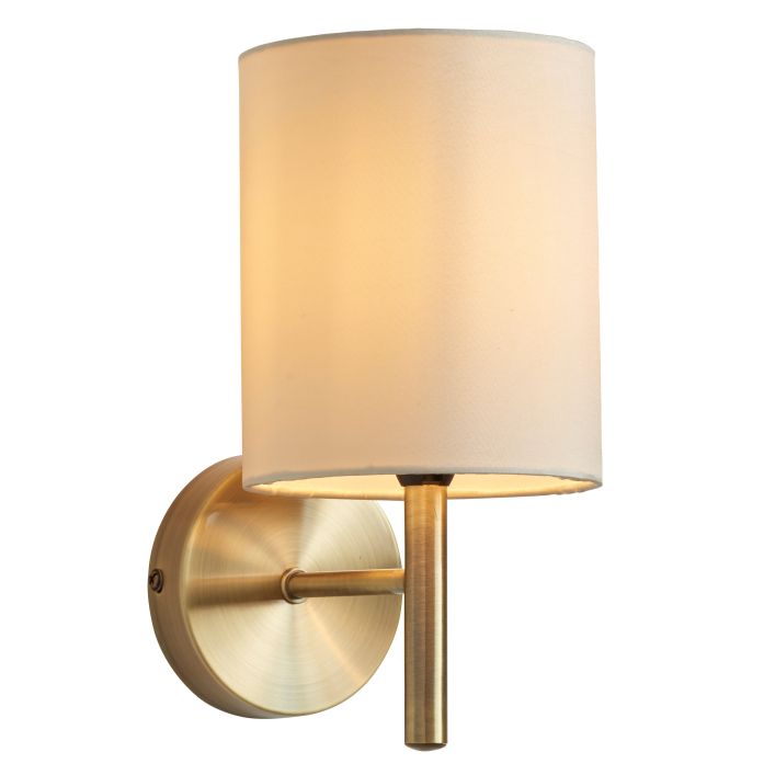 Brio Wall Light- Brass/Cream