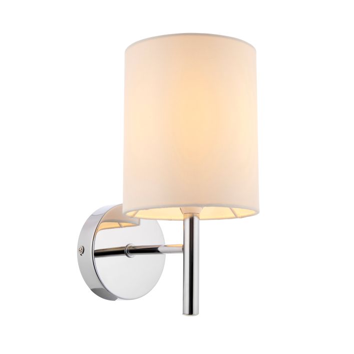 Brio Wall Light- Chrome/White