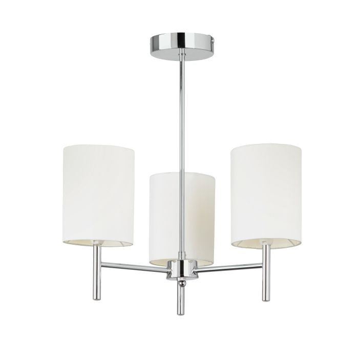 Brio Ceiling Lamp-Chrome/White