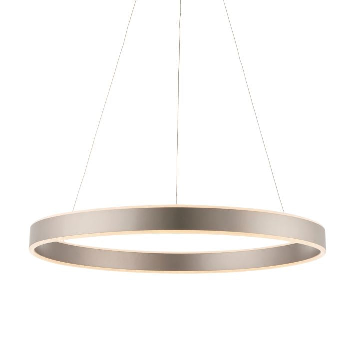 Gen Pendant Light-Matt Chrome Frosted