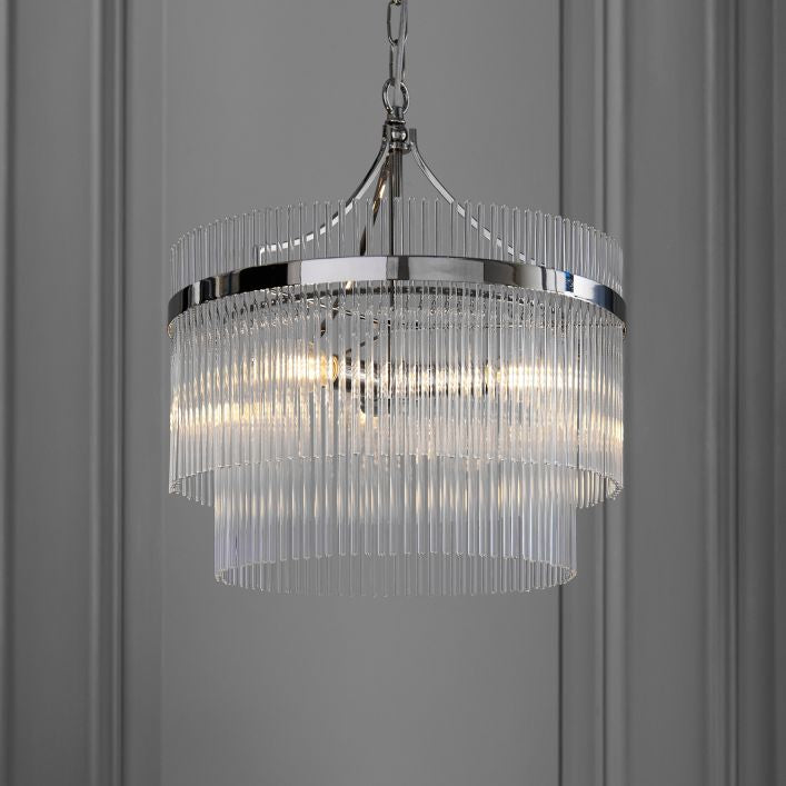 Marietta Pendant Light 3 Light Chrome