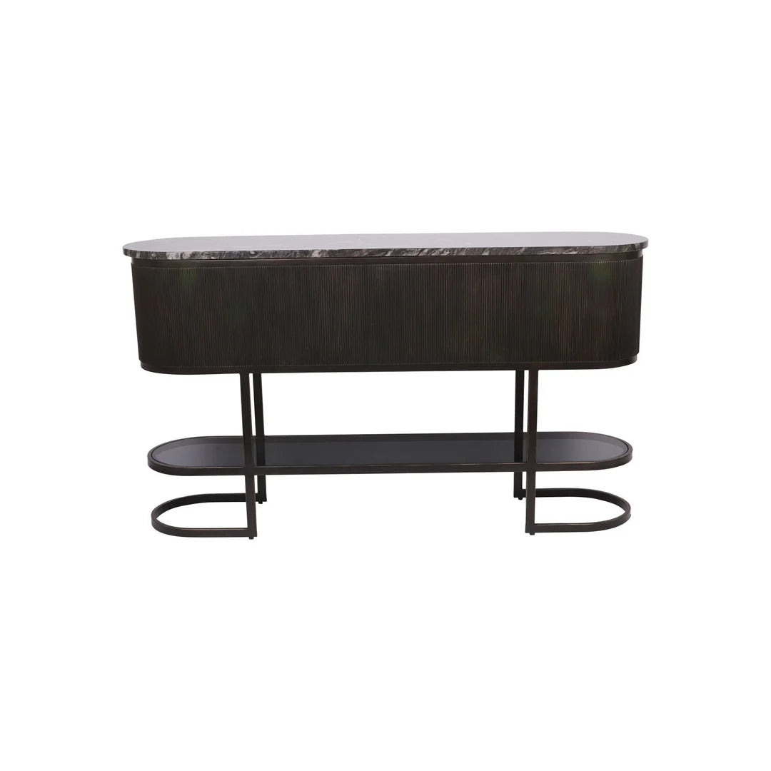 Belvedere Aged Black Console