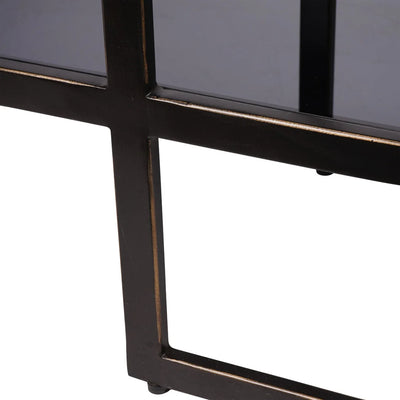 Belvedere Aged Black Console
