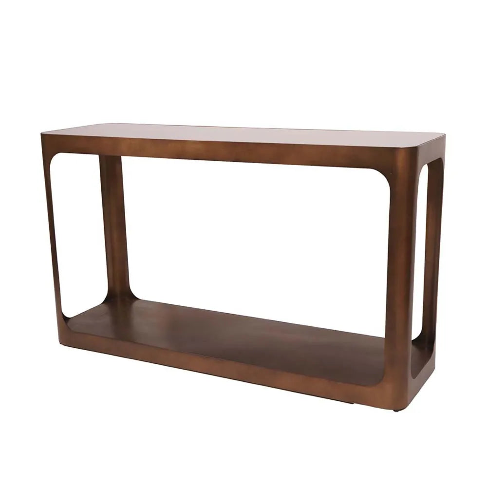 Thorpe Metal and Glass Console Table