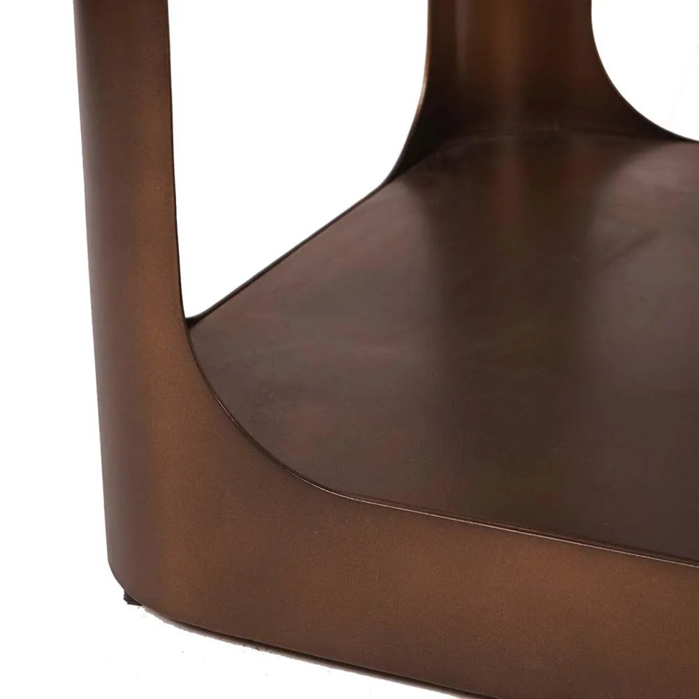 Thorpe Metal and Glass Console Table