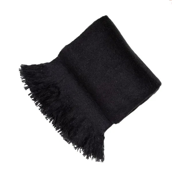 Serena Black Throw