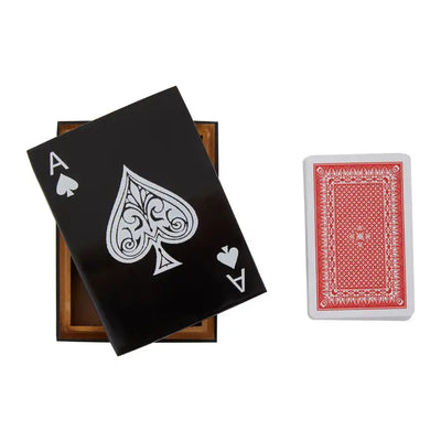Games Black and White Card Box with Playing Cards