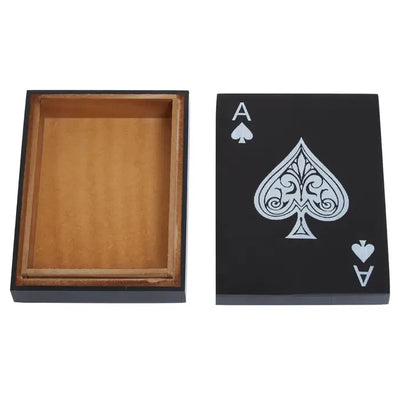 Games Black and White Card Box with Playing Cards