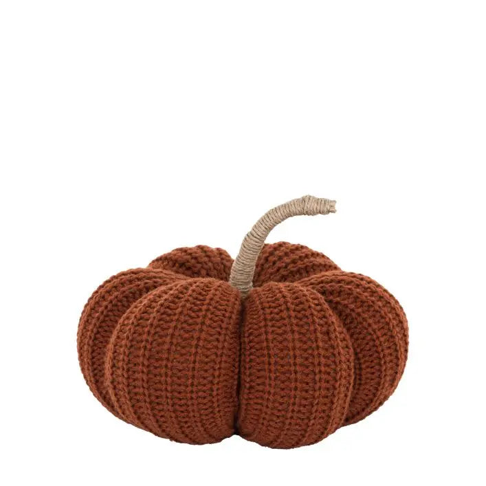 Autumn Knitted Pumpkin Rust