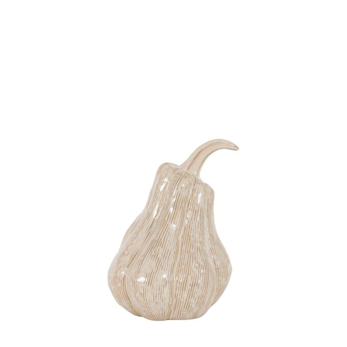 Ceramic Pumpkin – Chestnut Brown