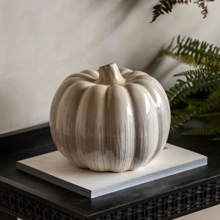 Ceramic Pumpkin-Natural