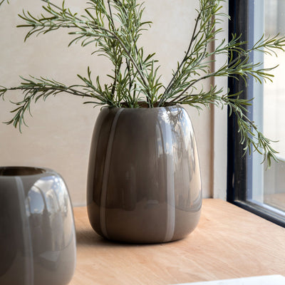 Claro Stripe Glass Vase Large