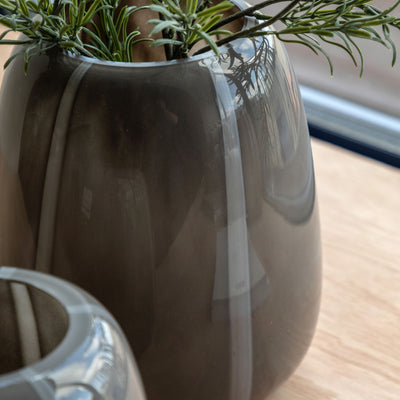 Claro Stripe Glass Vase Large