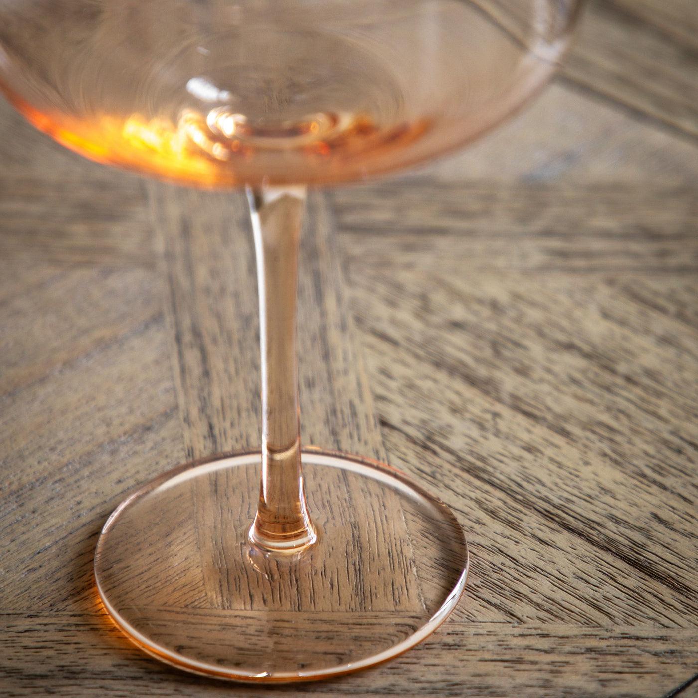 Set of 4 Coupe Glass Amber