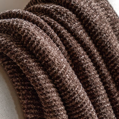 Luxe Chunky Chenille Throw Chocolate