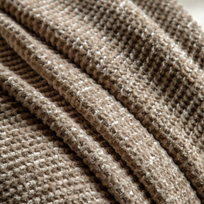 Luxe Chunky Chenille Throw Taupe