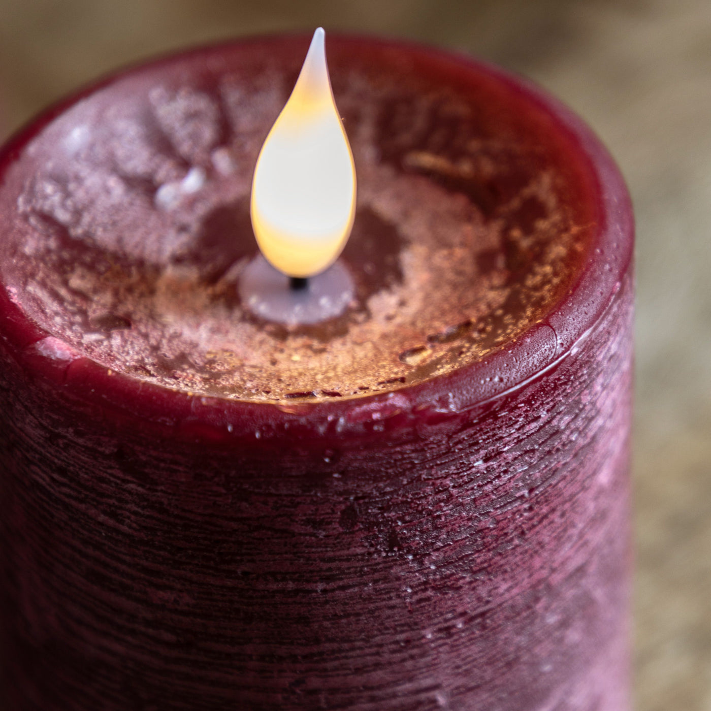 LED 1 Wick Candle 3 pack Oxblood