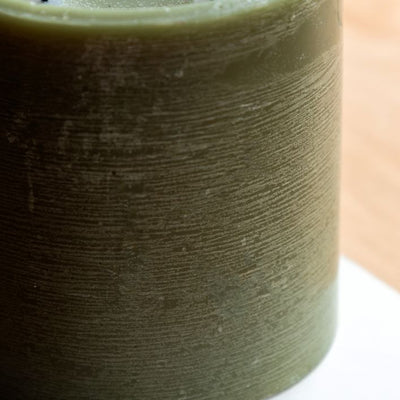 LED 3 Wick Candle Olive