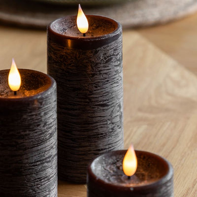 LED 1 Wick Candle 3 pack Mocha