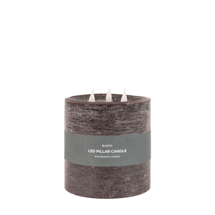 LED 3 Wick Candle Mocha