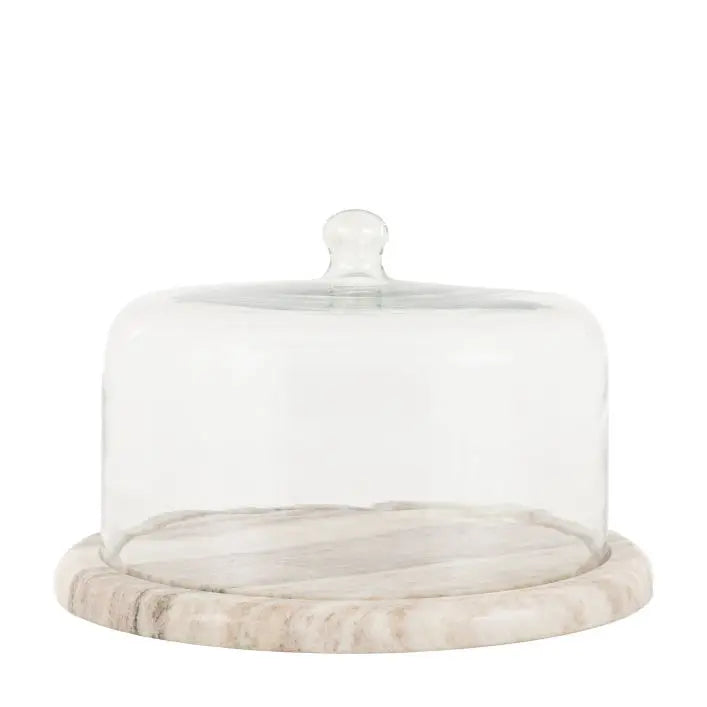 Cake Dome Beige Marble
