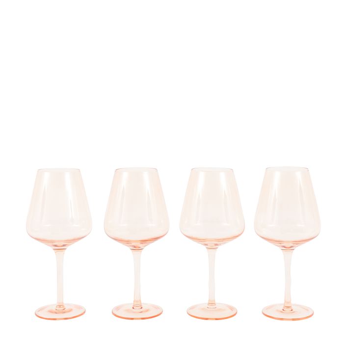 Set of 4 Wine Glass Amber