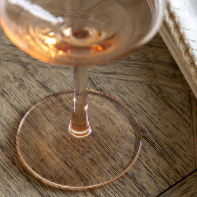 Set of 4 Wine Glass Amber