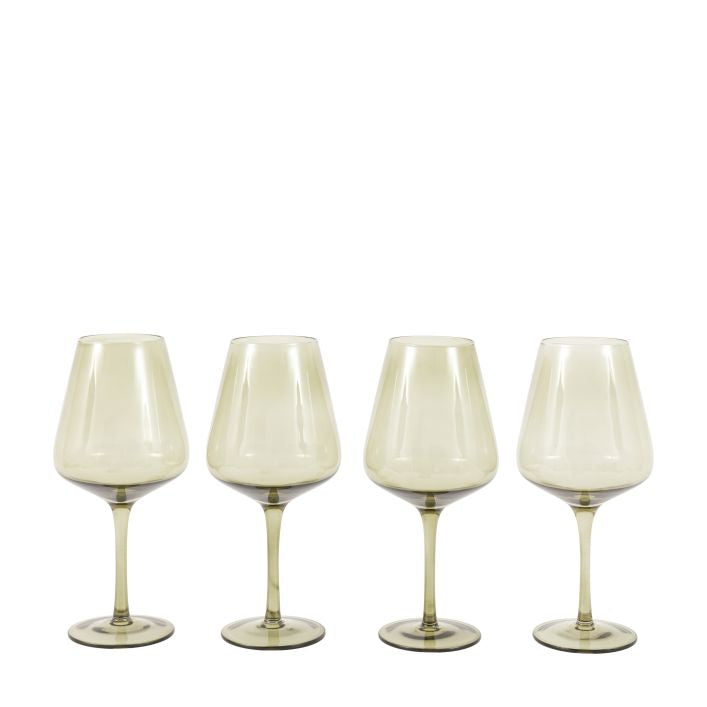 Set of 4 Wine Glass Green
