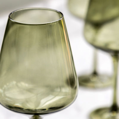 Set of 4 Wine Glass Green