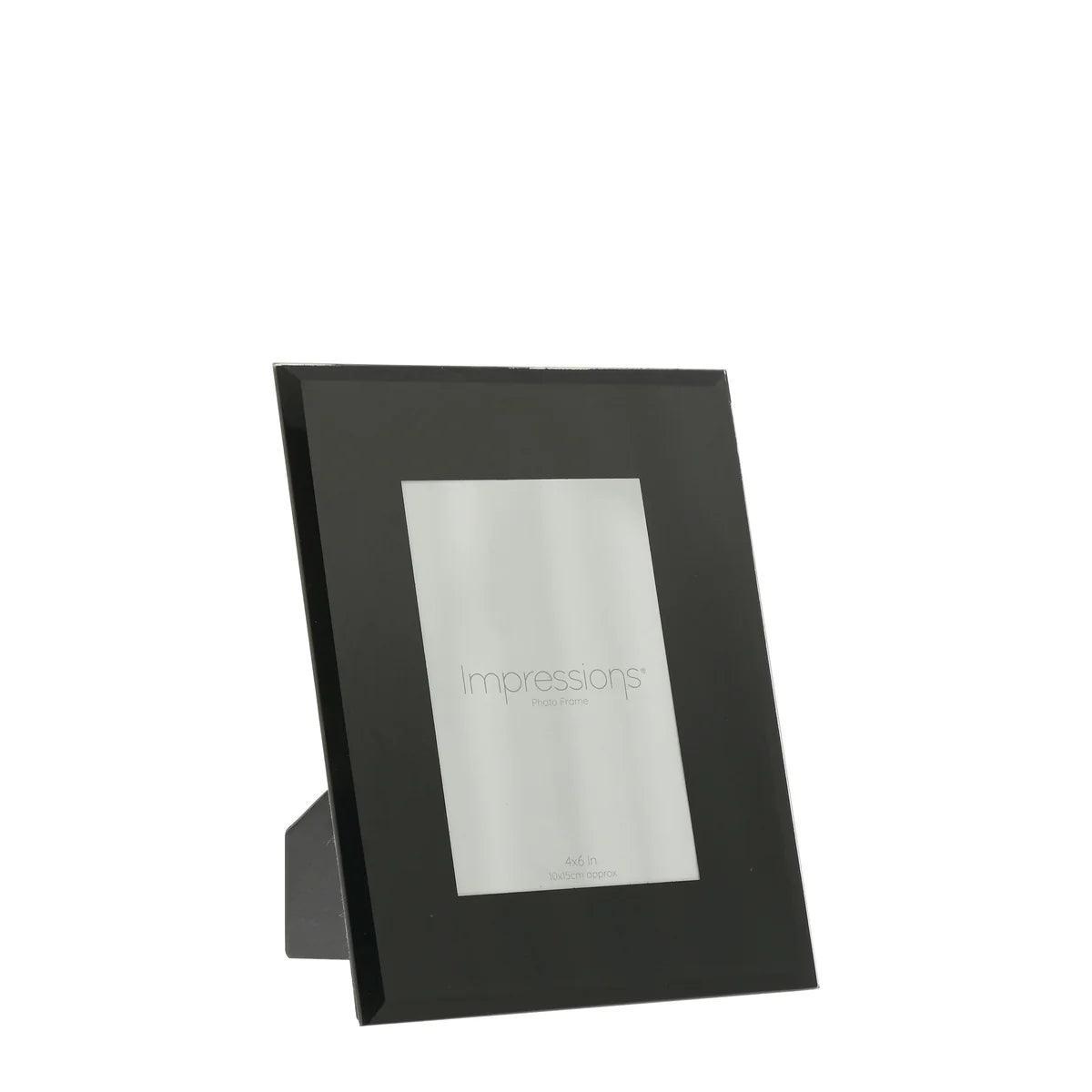 Clearance Photo Frame Black Glass Plain Design 4" x 6"