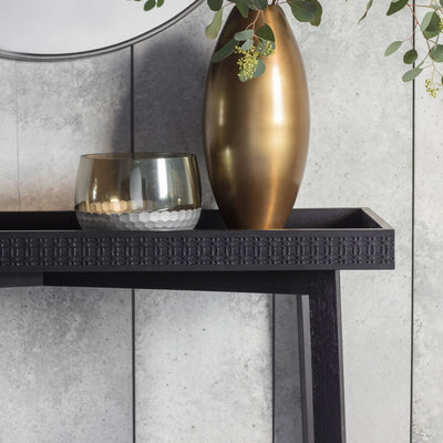 Boho Black Boutique Console Table