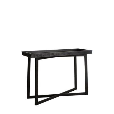 Boho Black Boutique Console Table