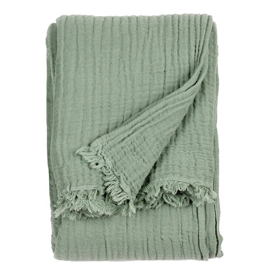 Muslin Throw Eucalyptus