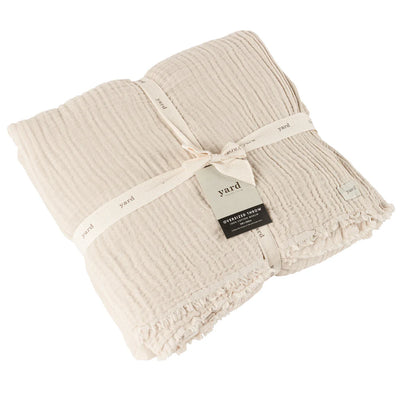 Muslin Large Bed Throw Natural