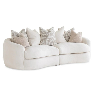 Logan Sofa-Pearl with Natural & Latte Scatters