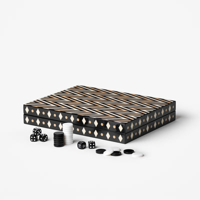 Lacquered Backgammon